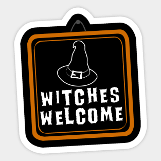 Witches Welcome Sticker